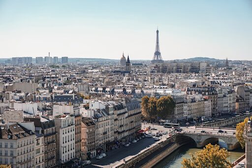 Vue des quartiers de Paris